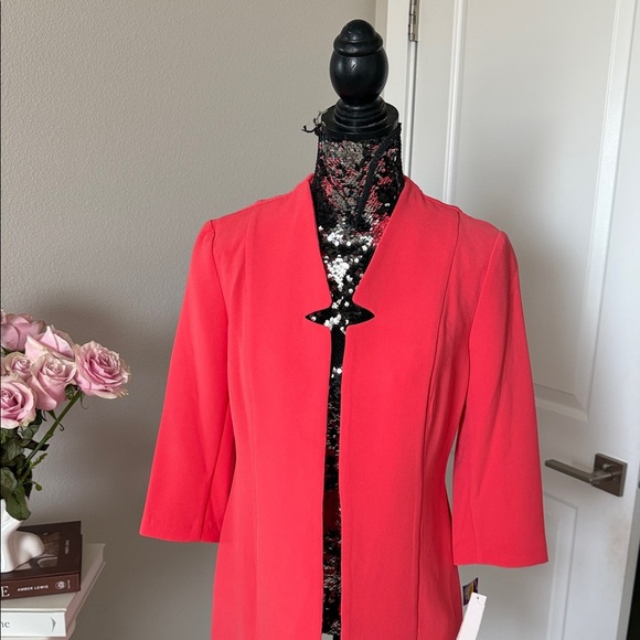 Peter Nygard Vibrant Coral Blazer - Picture 2 of 5